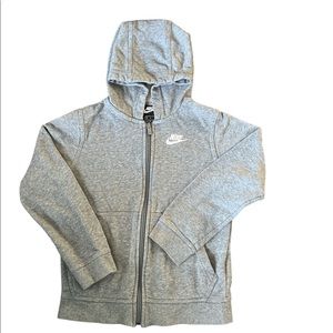 Nike boys grey zipper sweatshirt